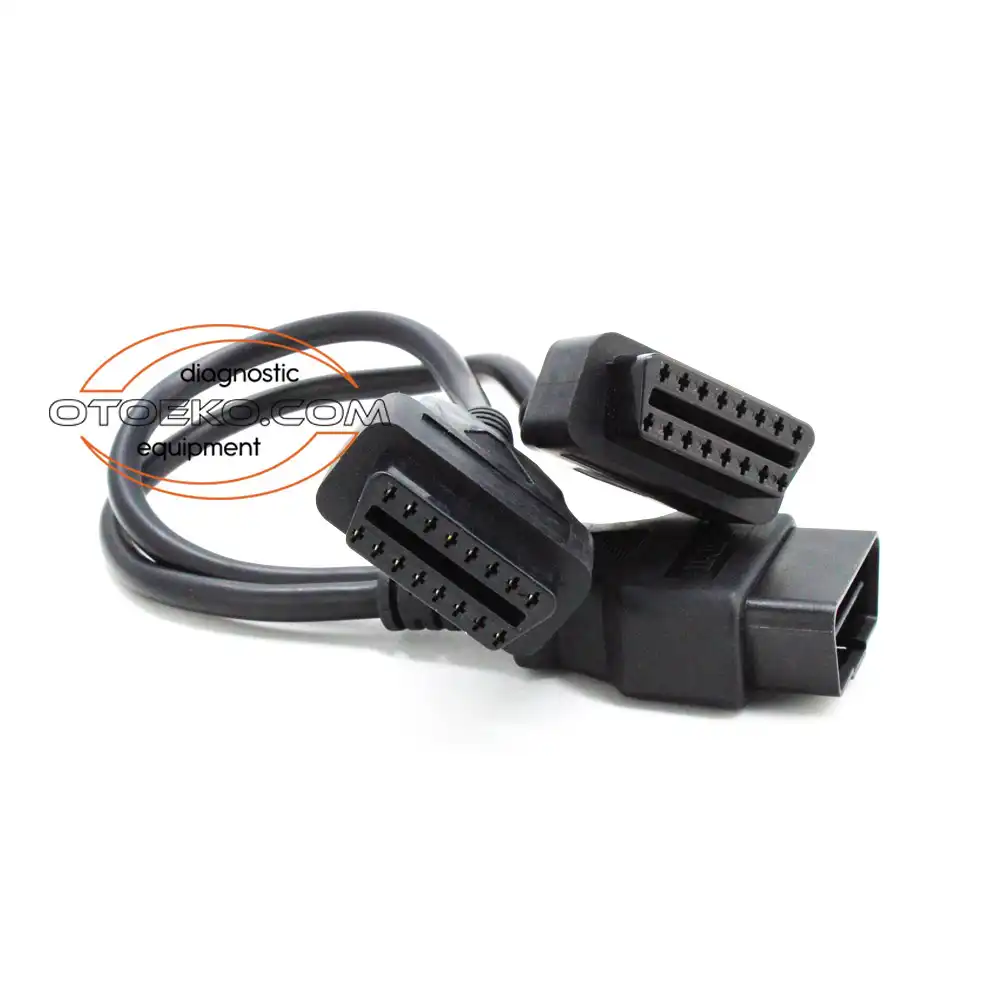 كابل ووصلة الفحص والتشخيص الصناعية Obd2 Çoklayıcı Uzatma Kablo / 30 CM (Otoeko) عالية الاعتمادية - 6